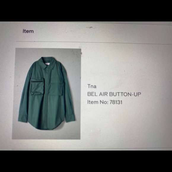 Tna BEL AIR BUTTON UP - Picture 2 of 4